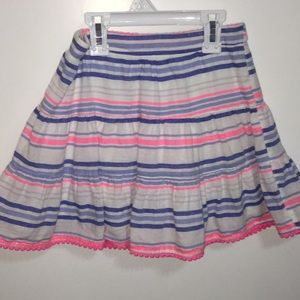 Multicolored Striped Skirt